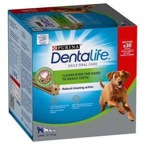 2x36db Purina Dentalife kutyasnack Nagy testű kutyáknak (25-40 kg) napi fogápoláshoz 25% árengedménnyel