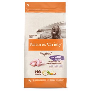 2kg Nature's Variety Original No Grain Medium/Maxi Adult száraz kutyatáp
