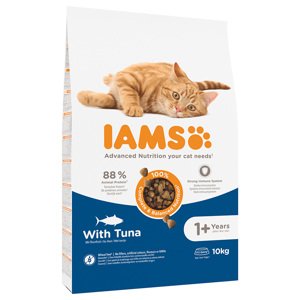10kg IAMS for Vitality Adult tonhal csirke száraz macskatáp 10% árengedménnyel