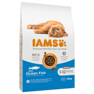 10kg IAMS for Vitality Kitten tengeri hal száraz macskatáp 10% árengedménnyel