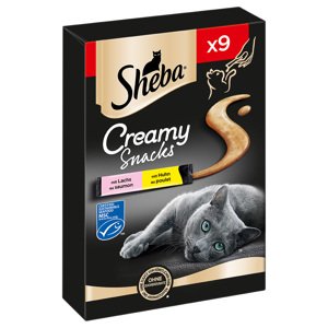 9x12g Sheba Creamy Csirke & lazac macskasnack