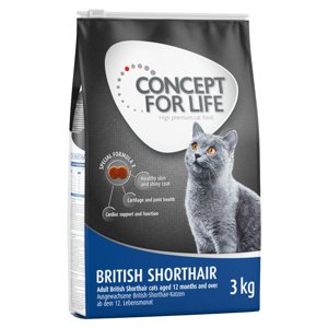 3kg Concept for Life British Shorthair Adult száraz macskatáp