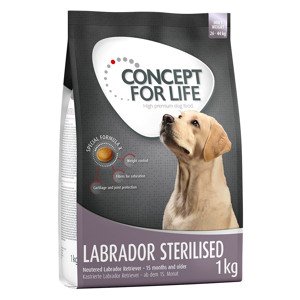 1kg Concept for Life Labrador Sterilised száraz kutyatáp 15% árengedménnyel