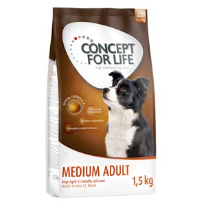1,5kg Concept for Life Medium Adult száraz kutyatáp 15% árengedménnyel