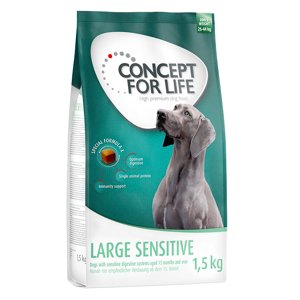 1,5kg Concept for Life Large Sensitive száraz kutyatáp 15% árengedménnyel