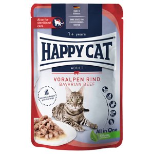24x85g Happy Cat Adult marha szószban nedves macskatáp