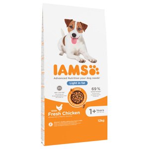 2x12kg IAMS for Vitality Dog Weight Control csirke száraz kutyatáp