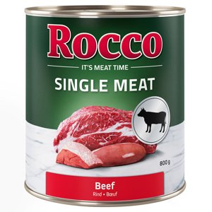 6x800g Rocco Single Meat pacal nedves kutyatáp