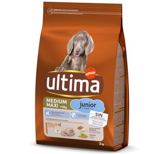 3kg Ultima Medium/Maxi Junior csirke száraz kutyatáp