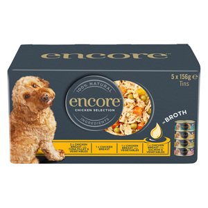 5x156g Encore konzerv nedves kutyatáp mix: Csirke válogatás multipack