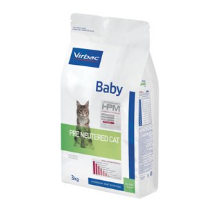 2x3kg Virbac Veterinary HPM Baby Pre-Neutered Cat száraz macskatáp