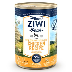 6x 390g Ziwi Peak csirkével nedves kutyatáp