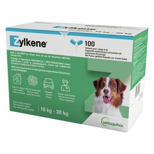 2x100db Zylkene kapszula (10-30 kg) 225 mg étrend-kiegészítő kutyáknak