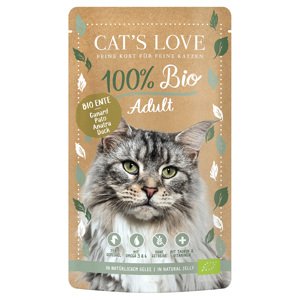 12x100g Cat's Love Bio Kacsa nedves macskatáp