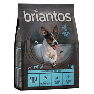 1kg Briantos Adult Mini lazac & burgonya - gabonamentes száraz kutyatáp