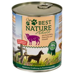 6x800g Best Nature Dog Adult Bárány, burgonya & petrezselyem gabonamentes nedves kutyatáp