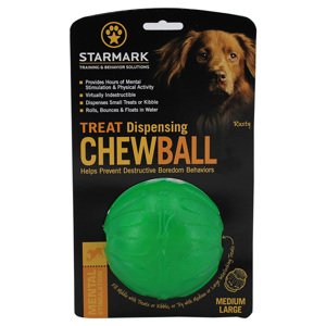 Starmark Treat Dispensing Chew Ball kutyajáték - M/L-méret: kb. Ø 9 cm