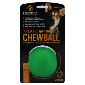 Starmark Treat Dispensing Chew Ball kutyajáték - M-méret: kb. Ø 7 cm