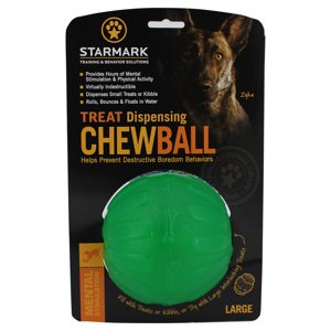 Starmark Treat Dispensing Chew Ball kutyajáték - L-méret: kb. Ø 10