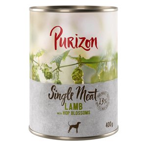 6x400g Purizon Single Meat  Bárány & komlóvirág nedves kutyatáp
