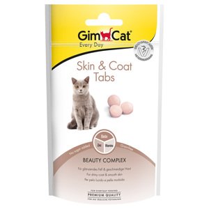 40g GimCat Skin & Coat Tabs táplálékkiegészítő macskasnack