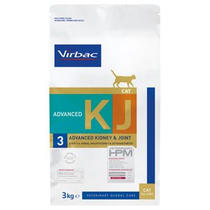 2x3kg Virbac Veterinary HPM Cat Advanced Kidney Joint Support KJ3 száraz macskatáp