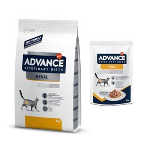 8kg Advance Veterinary Diets Renal száraz macskatáp+12x85g Renal nedves macskatáp akciósan