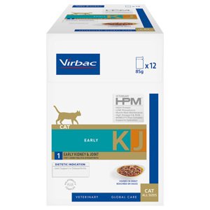 12x85g Virbac Veterinary Cat Early Kidney & Joint KJ1 nedves macskatáp