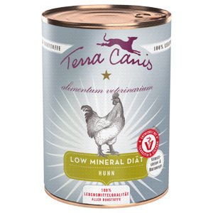12x400g Terra Canis Alimentum Veterinarium Low Mineral Diet csirke nedves kutyatáp