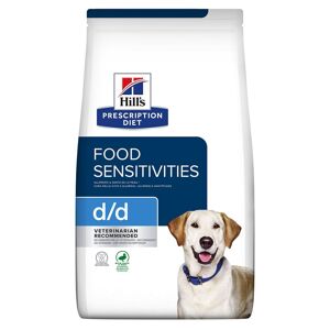 1,5kg Hill's Prescription Diet d/d Food Sensitivities kacsa és rizs száraz kutyatáp
