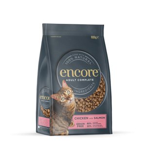 800g Encore Cat csirke & lazac száraz macskatáp
