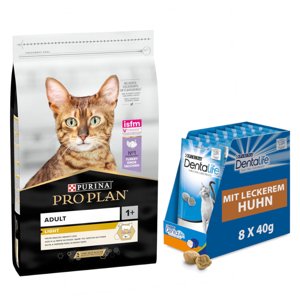 10kg PURINA PRO PLAN Adult pulyka száraz macskatáp+8x40g Dentalife macskasnack ingyen