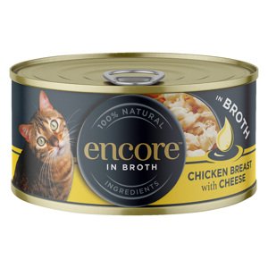 48x70g Encore - Csirkemell & sajt konzerv nedves macskatáp