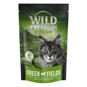 80g Wild Freedom Wild Bites Green Fields - csirke & bárány gabonamentes macskasnack