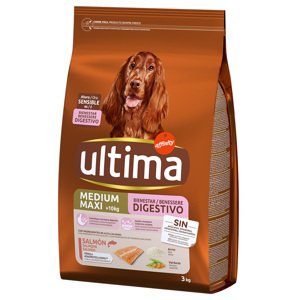 2x3kg Ultima Medium/Maxi Sensitive lazac száraz kutyatáp 20% árengedménnyel