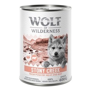 1x400g Wolf of Wilderness "Expedition" nedves kutyatáp - Junior