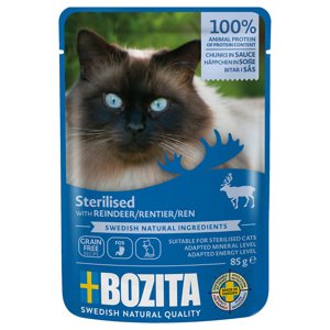 12x85g Bozita Sterilised rénszarvasfalatok szószban nedves macskatáp