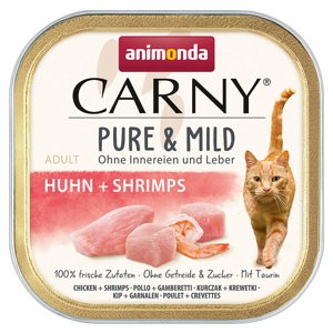 32x100g animonda Carny Adult Pure & Mild csirke + garnéla nedves macskatáp