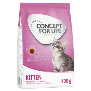 400g Concept for Life Kitten száraz macskatáp 20% árengedménnyel
