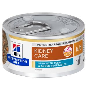 48x82g Hill's Prescription Diet Feline k/d tonhal & és zöldség nedves macskatáp