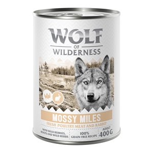 24x400g Wolf of Wilderness Mossy Miles nedves kutyatáp 20+4 ingyen