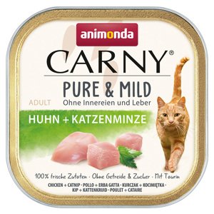 64x100g Animonda Carny Adult Pure & Mild Csirke + macskamenta nedves macskatáp