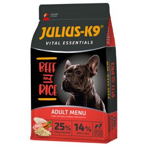 12kg Vital Essentials, JULIUS-K9, beef & rice, száraz kutyatáp