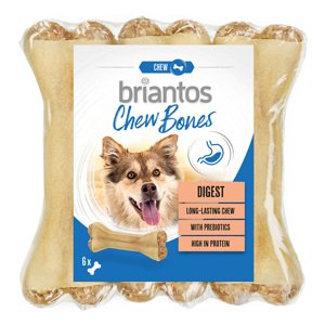 6x12cm (330g) Briantos Chew Bones Digest (prebiotikumokkal) kutyasnack