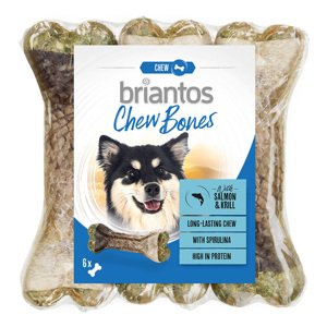 6x12cm (330g) Briantos Chew Bones lazac & krill kutyasnack