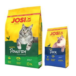 10kg Josera JosiCat száraz macskatáp+650g Josera JosiCat kacsa száraz macskatáp ingyen