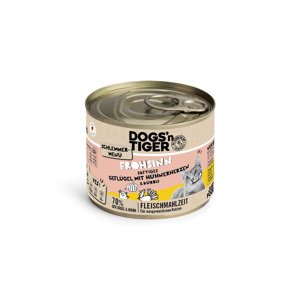 12x200g Dogs'n Tiger ínyenc menü Szárnyas & csirke nedves macskatáp