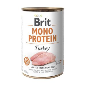 6x400g Brit Mono Protein Pulyka nedves kutyatáp 5+1 ingyen akcióban
