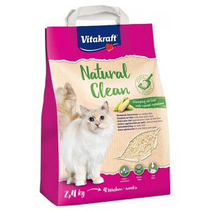 2,4 g Vitakraft Natural Clean kukoricaalom macskáknak 2kg+400g ingyen akióban