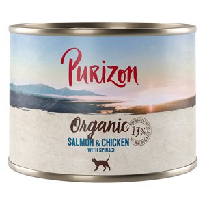 6x200g Purizon Organic lazac, csirke & spenót nedves macskatáp 12% árengedménnyel